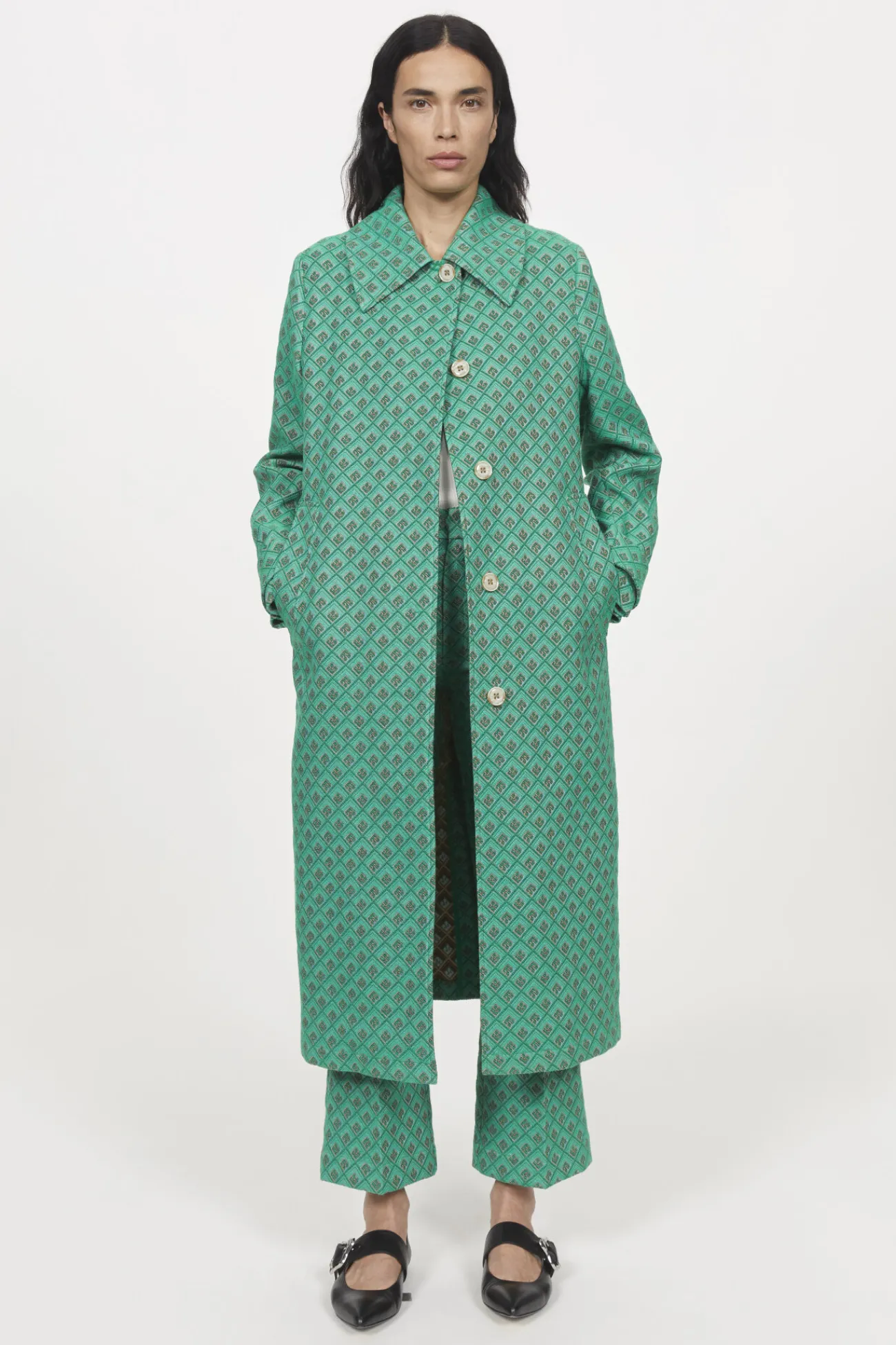 Outlet Rodebjer Aida Monogram Coat