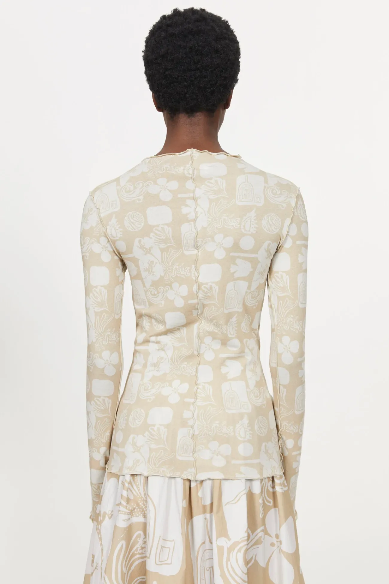 New Rodebjer Columbina Sketchbook Jersey Top
