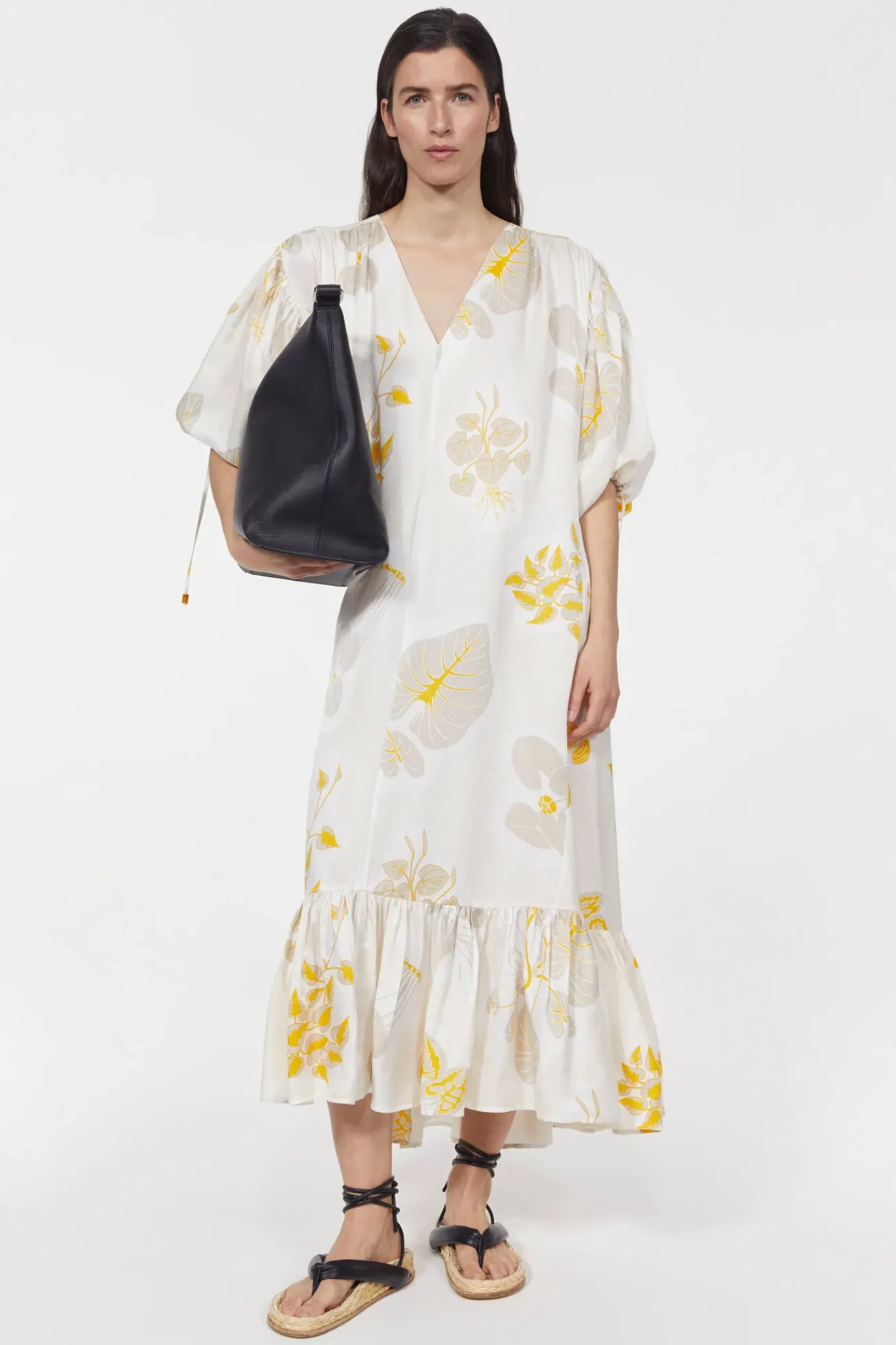 Sale Rodebjer Dakota Leaf Hammered Dress