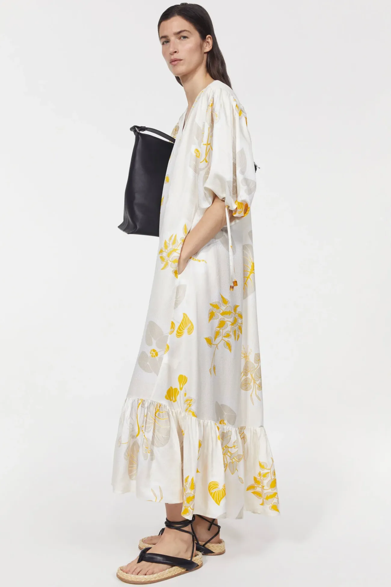 Sale Rodebjer Dakota Leaf Hammered Dress