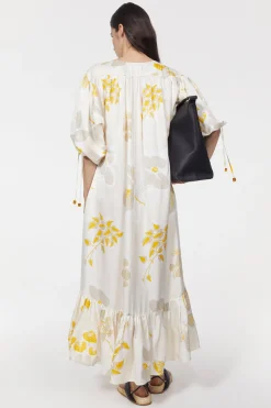 Rodebjer Dakota Leaf Hammered Dress