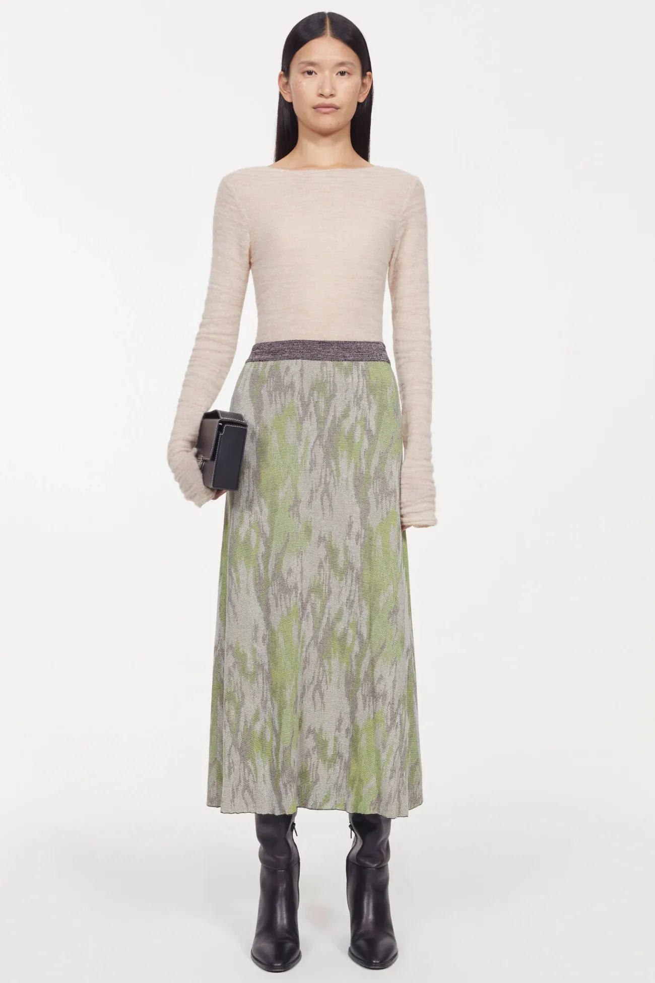 Sale Rodebjer Flora Jaquard Knitted Skirt